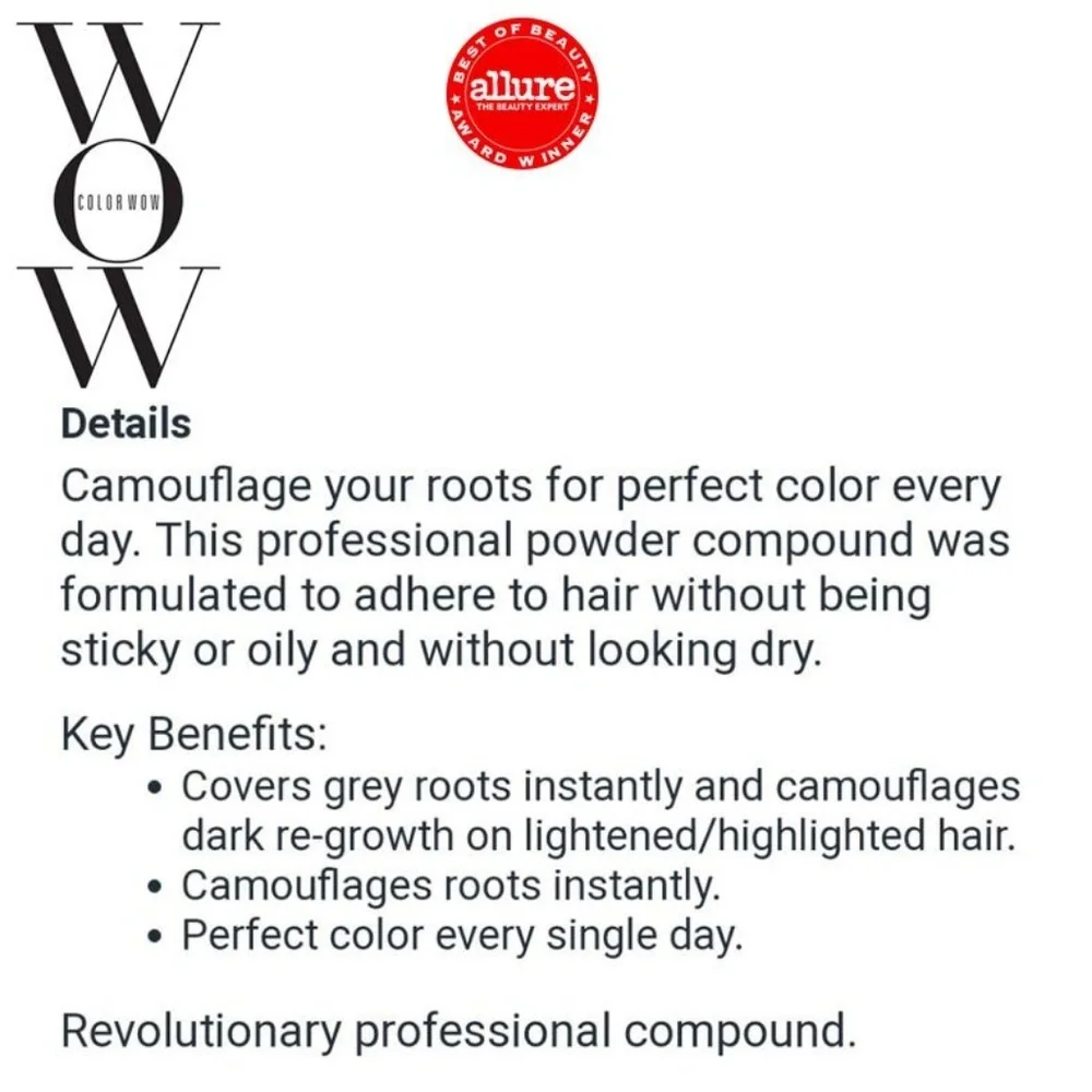 WOW Root Cover Up Light Brown powder With Case - Picture 5 of 9